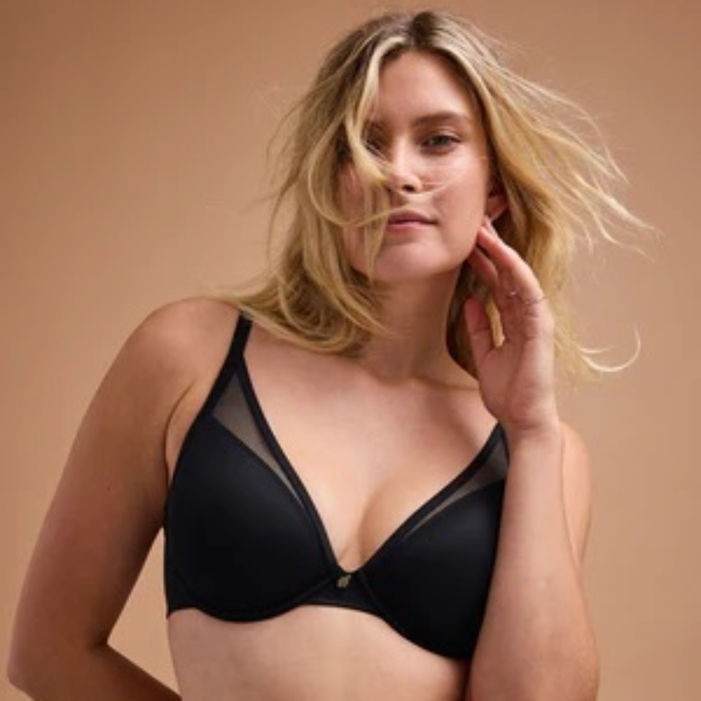 ThirdLove 24/7 Classic Uplift Plunge Bra, Black, 40C